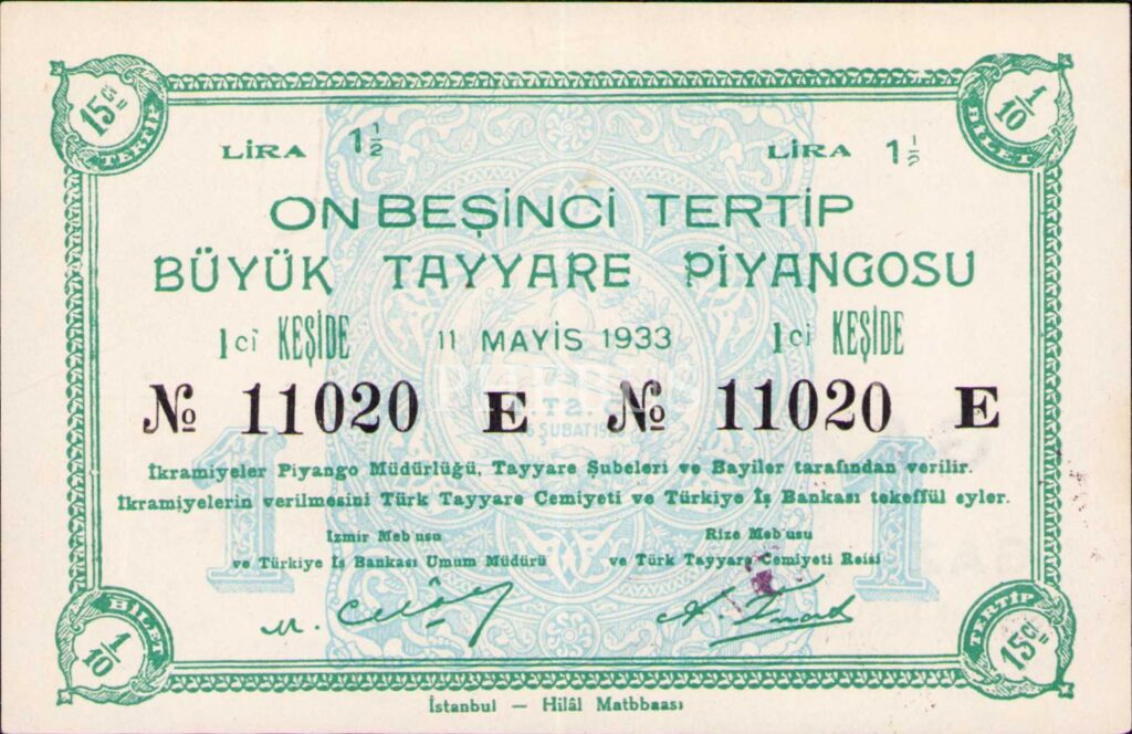 tayyare piyangogu